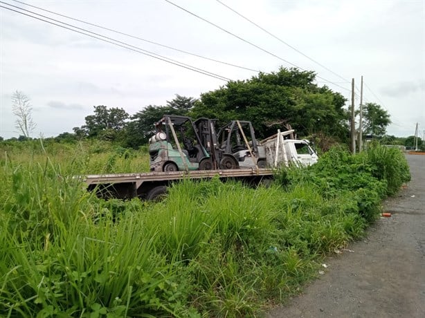 Camión de carga se queda sin frenos y se accidenta en Paso de Ovejas