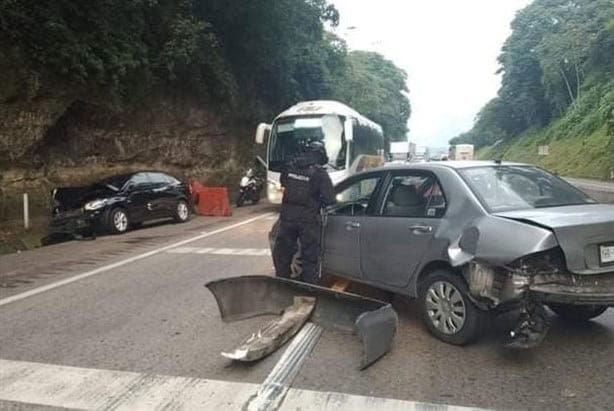 Se registra fuerte choque en la autopista Orizaba-Córdoba