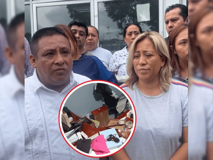 Denuncian a elementos de policía estatal por ingresar a la mala a vivienda de dirigente magisterial en Coatzintla (+VIDEO)