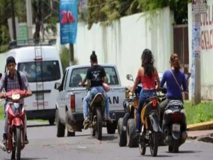 Esto cuesta una multa en Veracruz por no usar casco en una motocicleta