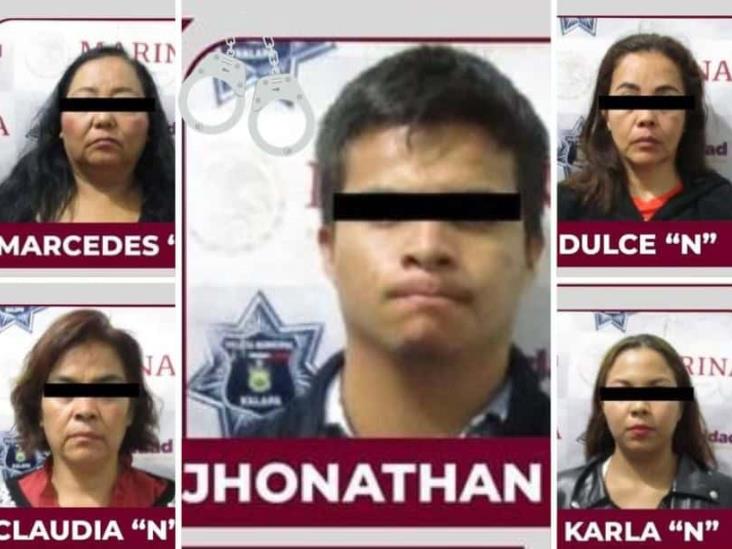 Un hombre y 4 mujeres detenidas por la Policía Municipal de Xalapa