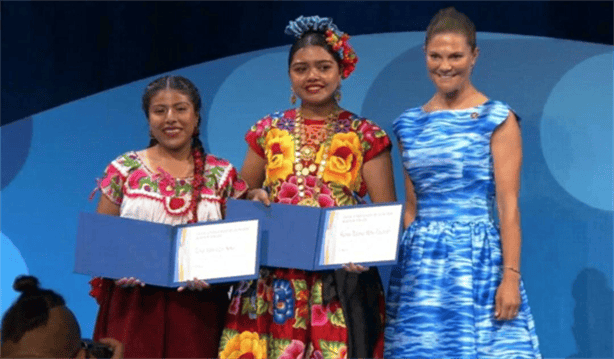 Jóvenes oaxaqueñas ganan el Premio Mundial del Agua con un innovador filtro casero