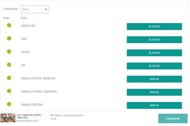 Boletos para Los Tigres del Norte en Veracruz: estos son los lugares disponibles