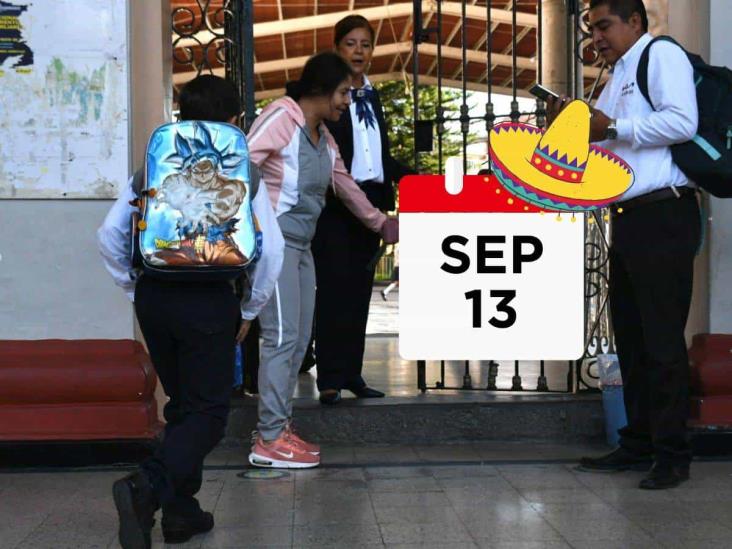 ¿Habrá clases el viernes 13 de septiembre en Veracruz?