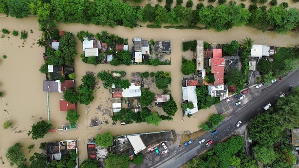 Alerta en Álamo por desbordamiento de arroyo Estero del Ídolo