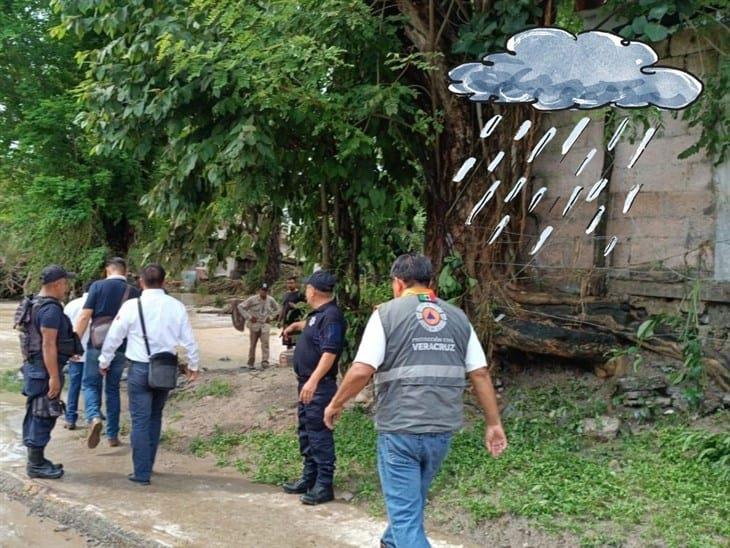 Estos son los municipios veracruzanos afectados por lluvias del fin de semana