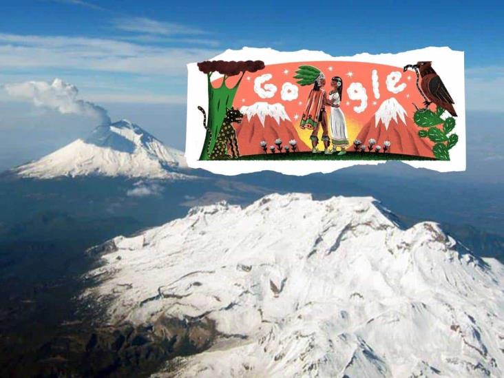 Google celebra a México con Doodle que recuerda la leyenda de Popocatépetl e Iztaccíhuatl