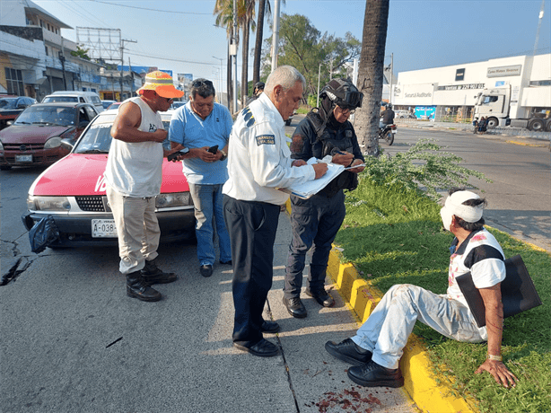 Atropellan a hombre de la tercera edad en avenida Miguel Alemán de Veracruz