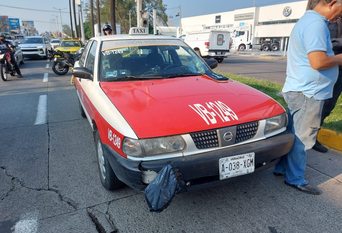 Atropellan a hombre de la tercera edad en avenida Miguel Alemán de Veracruz