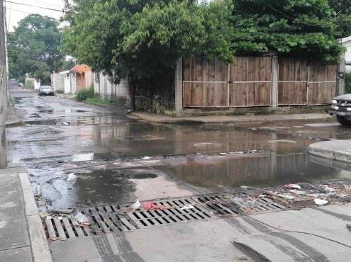 Lluvias causan obstrucción en drenajes por acumulación de desechos en Veracruz: PMA emite alerta