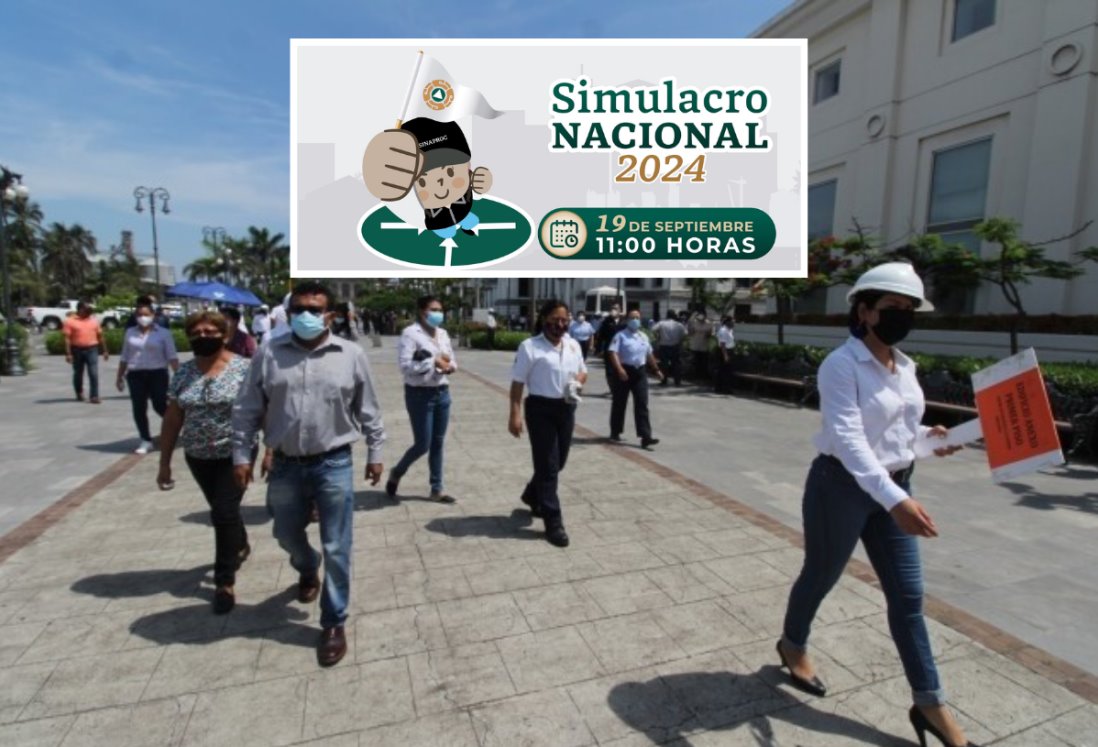 Estos edificios en Veracruz participarán en el Simulacro Nacional 2024 este 19 de septiembre