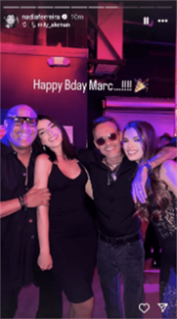 Así fue la extrovertida fiesta de cumpleaños 56 de Marc Anthony