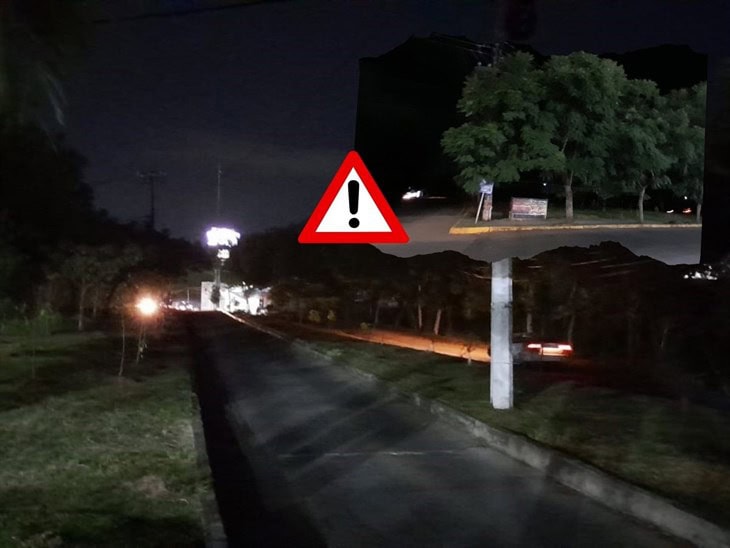 Sin alumbrado y entre la inseguridad, así es el parque entre El Olmo y Las Trancas